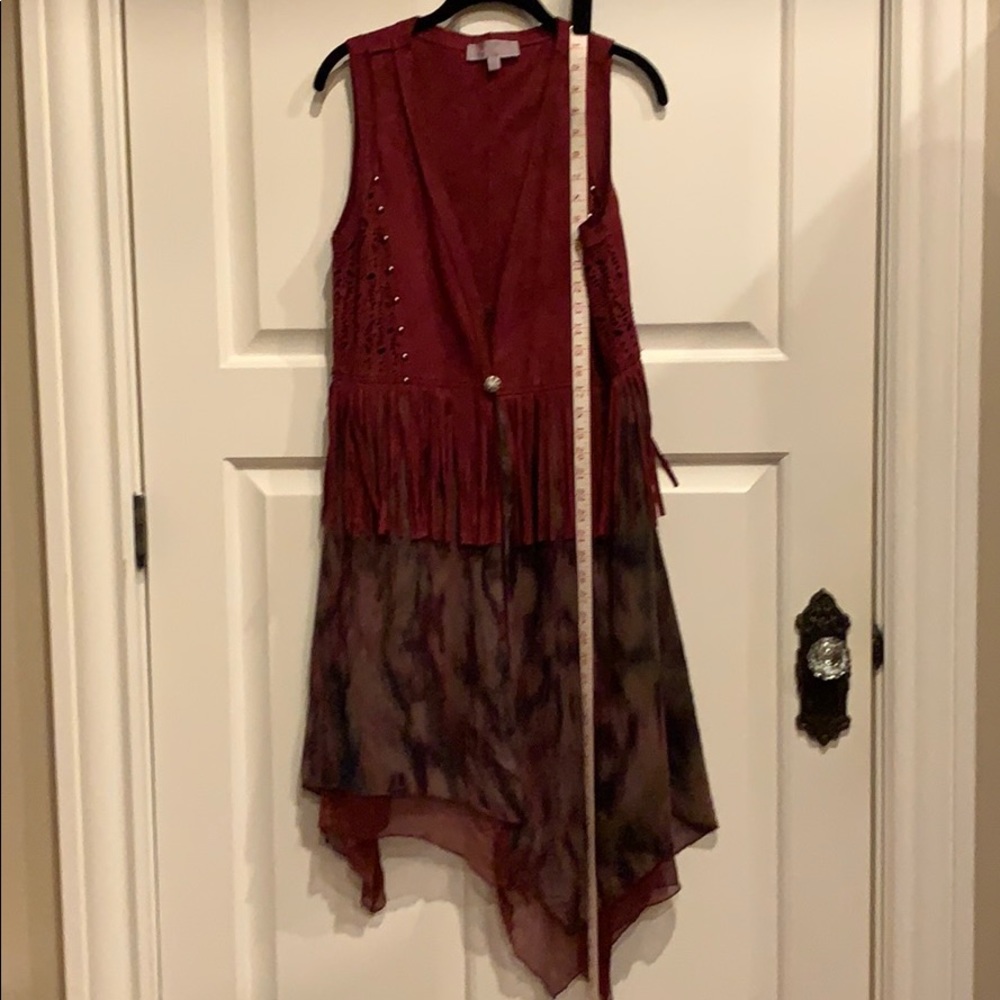 Pretty Angel duster length vest, Size S